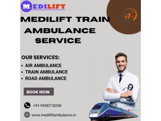 Medilift Train Ambulance in Jamshedpur provides ICU-style Care on the Train