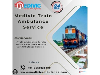 The Medivic Train Ambulance Service in Allahabad delivers full-ICU services