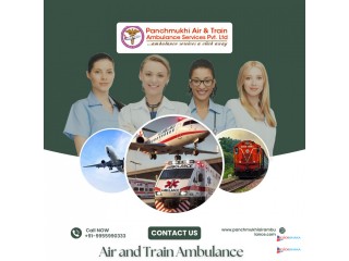 Hire Super Fast Medical Air and Train Ambulance Services by Panchmukhi in Delhi