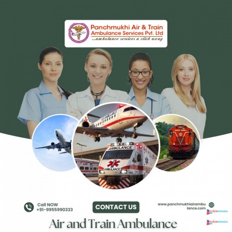 hire-super-fast-medical-air-and-train-ambulance-services-by-panchmukhi-in-delhi-big-0