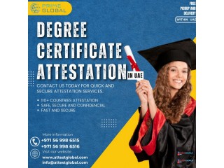 Certificate attestation services in abu dhabi, dubai and UAE