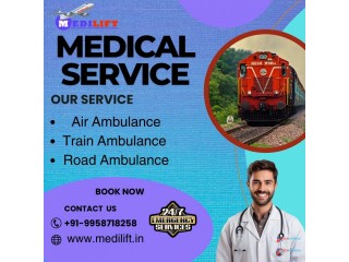 Relocate safely via Medilift Train Ambulance Service in Patna