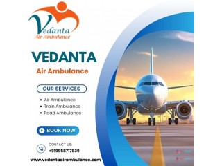 Book Vedanta Air Ambulance Service in Varanasi with Reliable Ventilator Setup