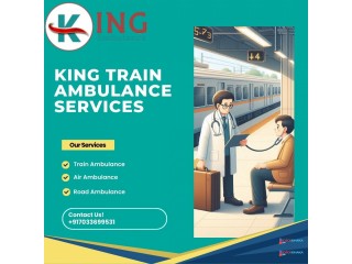 King Trains Ambulance in Patna provides high level medical staff inside the trains