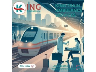 King Train Ambulance Service in Kolkata has a well-trained healthcare team