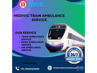 Medivic Train Ambulance Service In Jamshedpur can transfer every patient