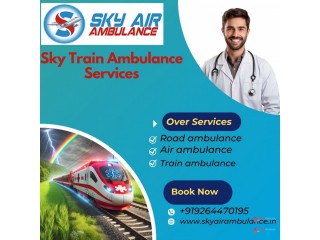 Sky Train Ambulance in Raipur is well known to provide Excellent Care