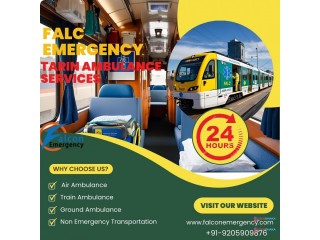 Falc Emergency Train Ambulance in Bhopal Provides Secure Hospital Transportation Services