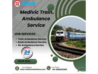 Medivic provides a safe train ambulance facility to patients in Jamshedpur