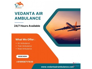 Select Air Ambulance in Kolkata with Life-Support Medical Care by Vedanta