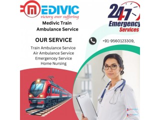 Medivic  Train Ambulance in Varanasi Monitors the Patient's Health every Minute