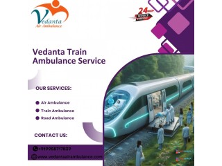 Vedanta Train Ambulance Services in Kolkata is an efficient and transferable healthcare transportation