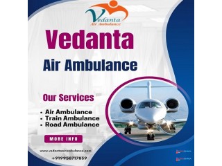 Book Vedanta Air Ambulance Service in Jamshedpur with Medical Device