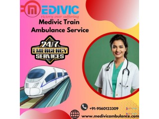 Choose Stress-free Medivic Train Ambulance Services in Gorakhpur for Transfer