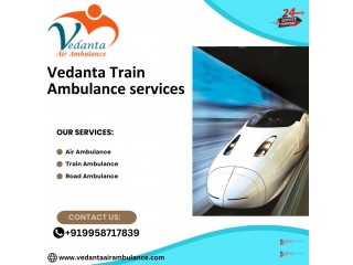 Choose Vedanta Train Ambulance in Jammu to Transport across all of India at a low cost