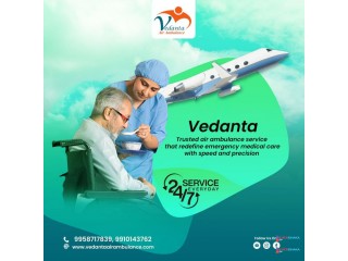 Choose Fast Air Ambulance by Vedanta in Bangalore with Medical Services