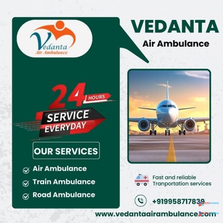 hire-vedanta-air-ambulance-service-in-bhubaneswar-with-reliable-medical-devices-big-0