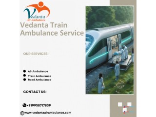 Vedanta Train Ambulance Services in Ranchi provides Rapid Medical Transportation